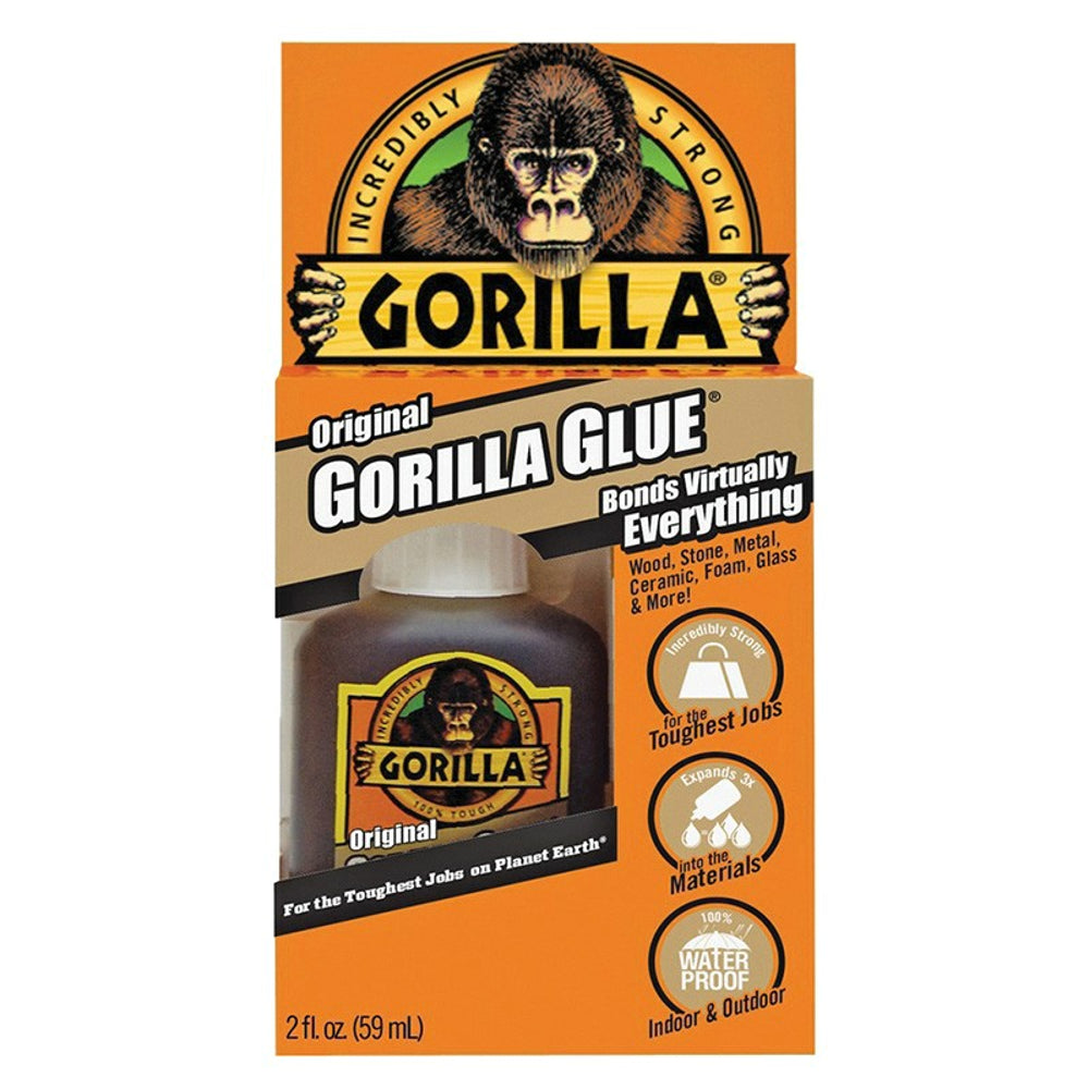 Gorilla Original Glue, Waterproof Polyurethane, Brown, 59ml to 1.06L