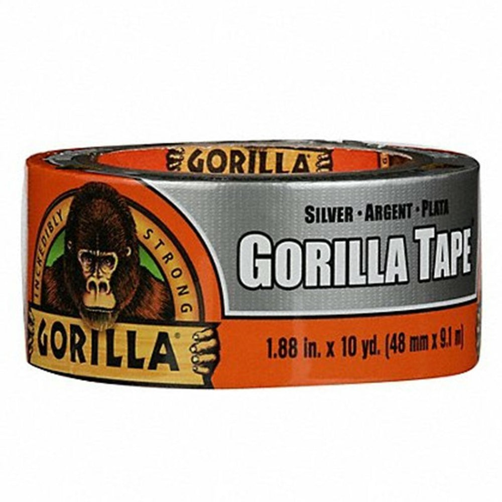 Gorilla Weather Resistant Duct Tape, Silver, 1.88" x 10 / 30 Yards