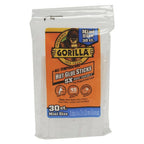 Gorilla Mini Hot Glue Sticks, 4" x 0.27", 30 / 75 Pieces