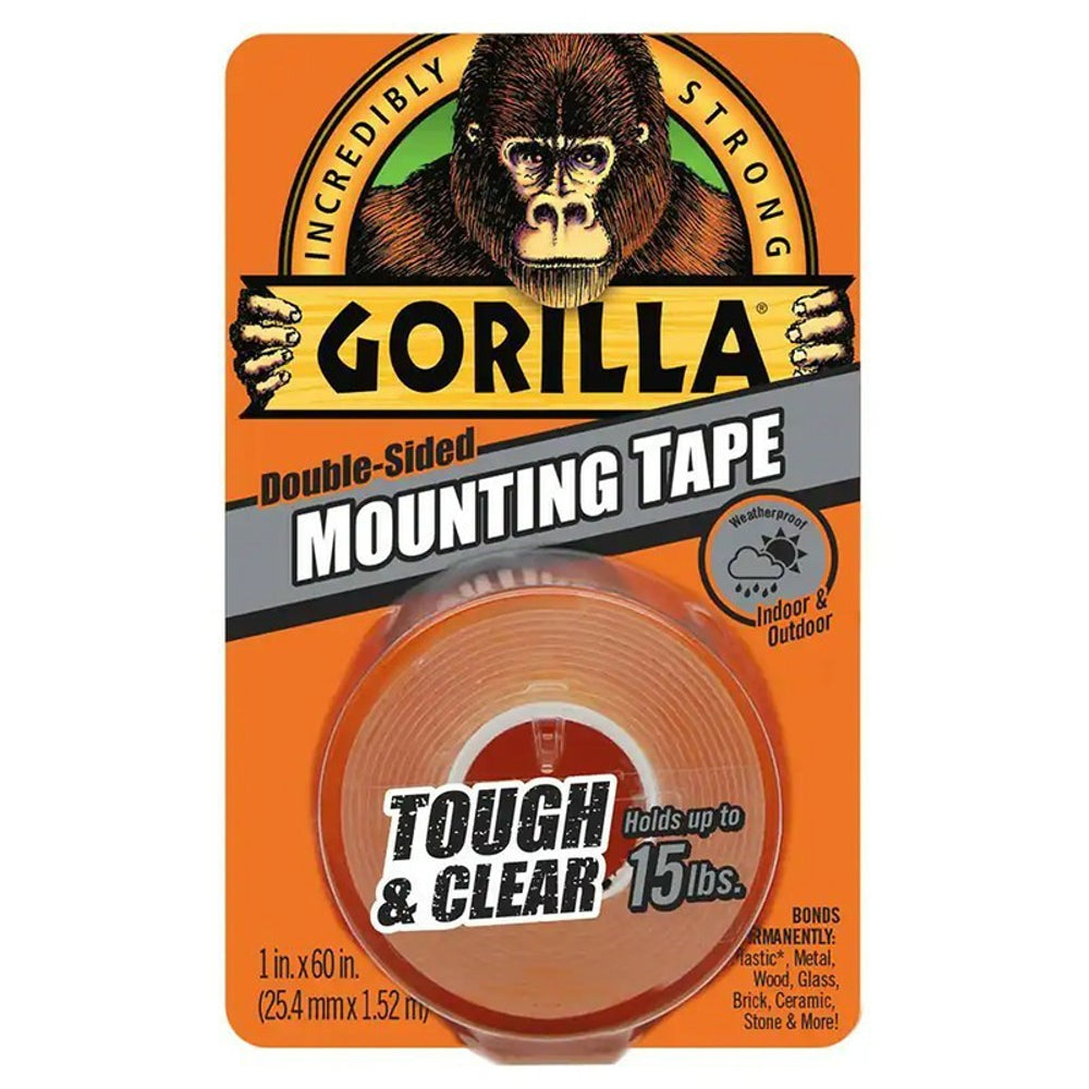 Gorilla Tough & Clear Mounting Tape, 1" x 60" / 150" Main image