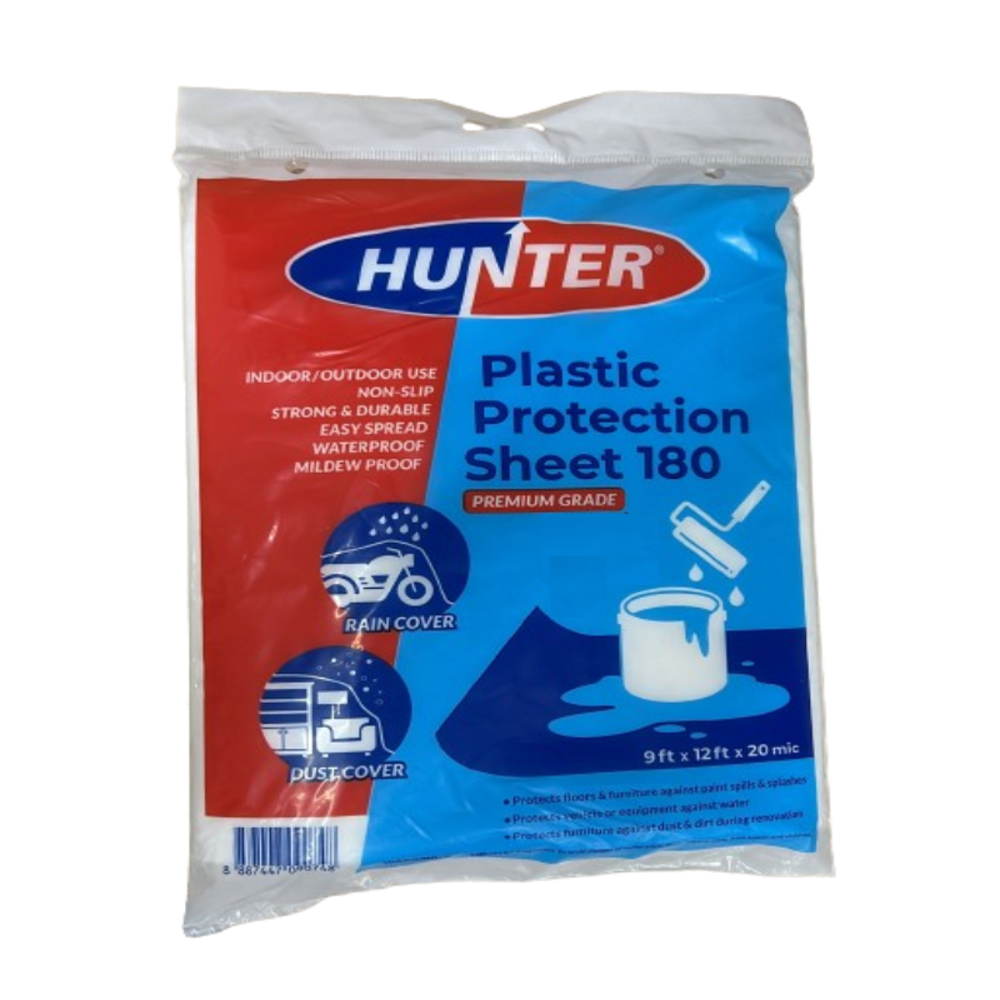 Hunter Plastic Protection Sheet 9ft x 12ft, 12 or 20 Micron Secondary image