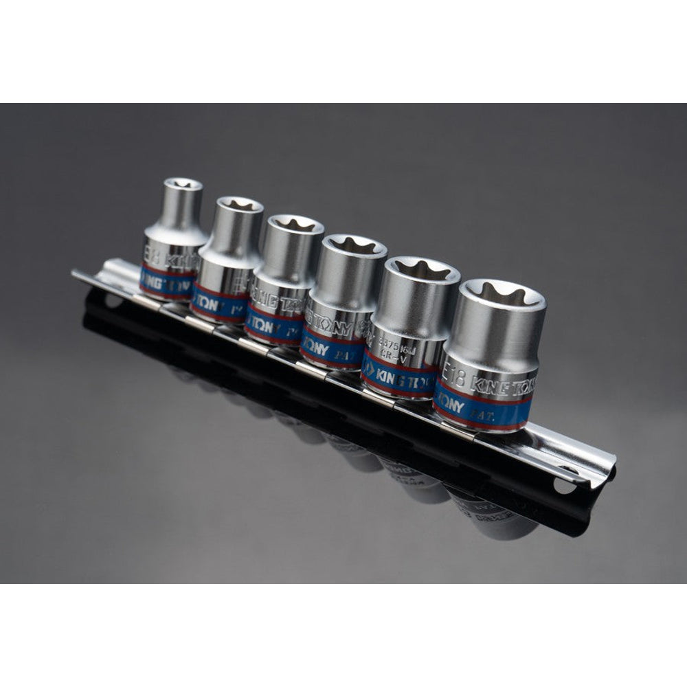 King Tony 3106PR 3/8 inch Drive E-Torx Socket Set