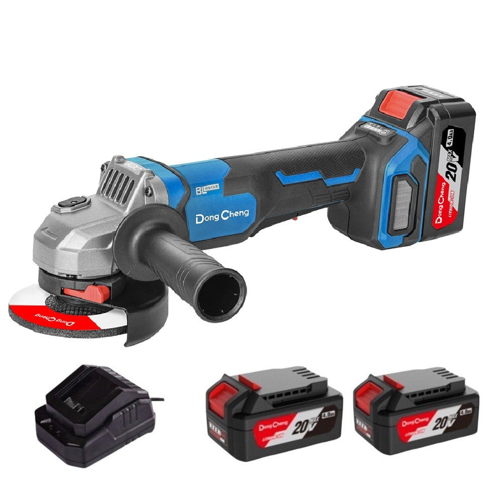 Dongcheng DCSM04-100P 20V Brushless 4 inch Cordless Paddle Switch Angle Grinder