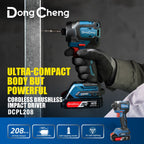 Dongcheng DCPL208 20V Max 4.0Ah Cordless Brushless Impact Driver Kit