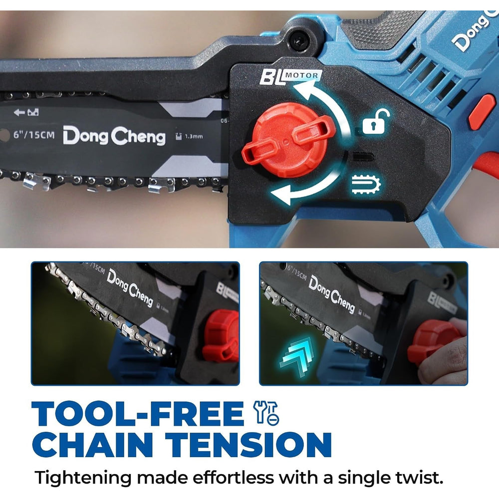 Dongcheng DCCS20061 20V Brushless Mini Cordless Chainsaw