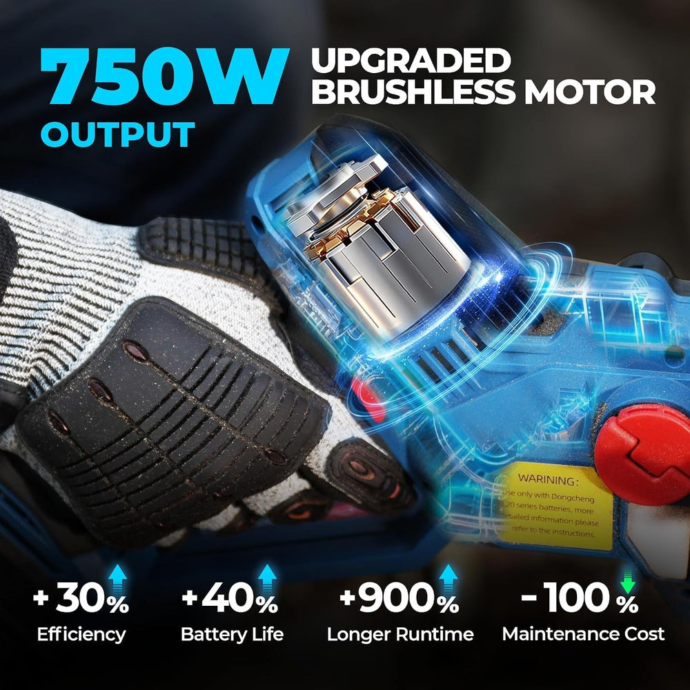Dongcheng DCCS20061 20V Brushless Mini Cordless Chainsaw