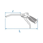 King Tony 7990 Air Blow Gun with Steel Nozzle