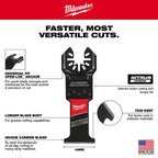 MILWAUKEE 49-25-1571 , Open-Lok™ 35mm Nitrus Carbide Extreme Materials Multi-Tool Blade