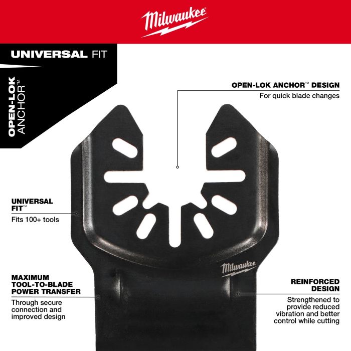 MILWAUKEE 49-25-1571 , Open-Lok™ 35mm Nitrus Carbide Extreme Materials Multi-Tool Blade