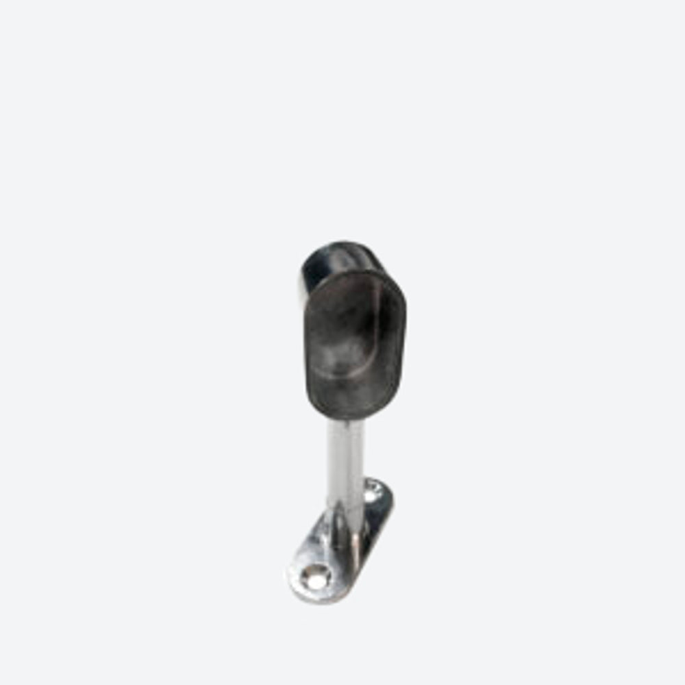 S.H Adjustable Oval Pipe Bracket, End Cap