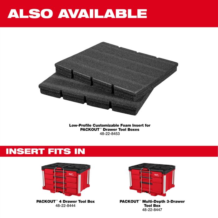 MILWAUKEE 48-22-8447 , PACKOUT™ Multi-Depth 3-Drawer
