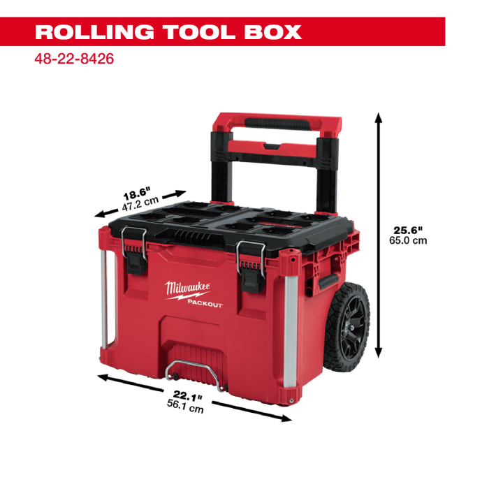 MILWAUKEE 48-22-8426 , PACKOUT™ Rolling Tool Box