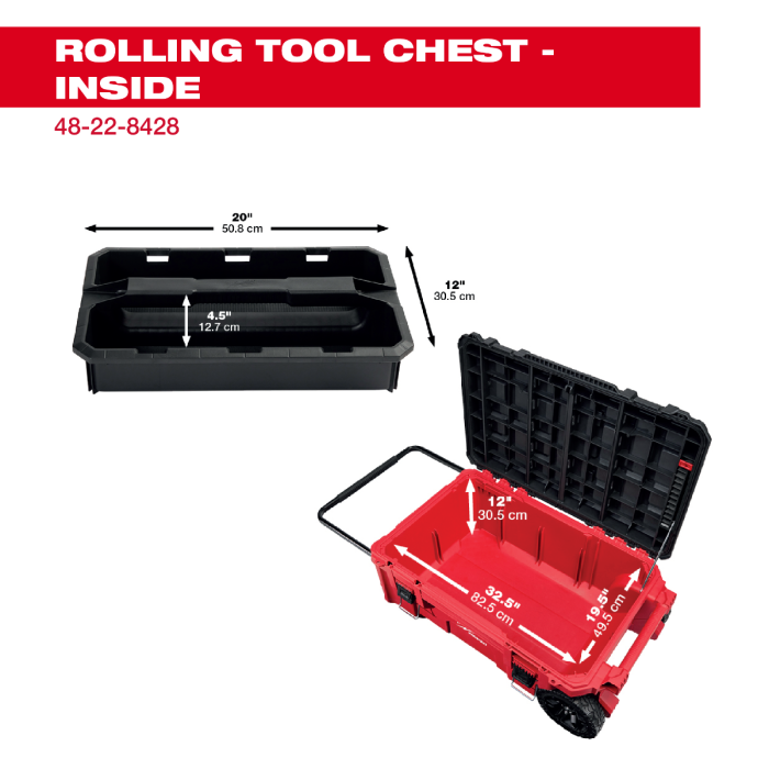 MILWAUKEE 48-22-8428 , PACKOUT™ Rolling Tool Chest