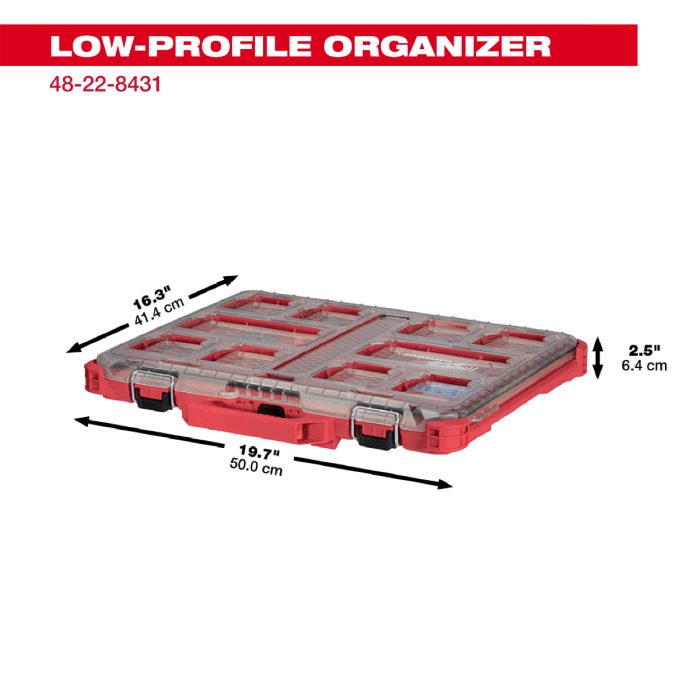 MILWAUKEE 48-22-8431 , PACKOUT™ Low Profile Organiser