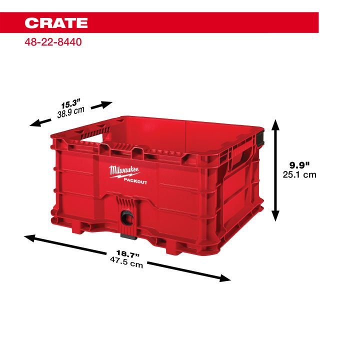 MILWAUKEE 48-22-8440 , PACKOUT™ Crate