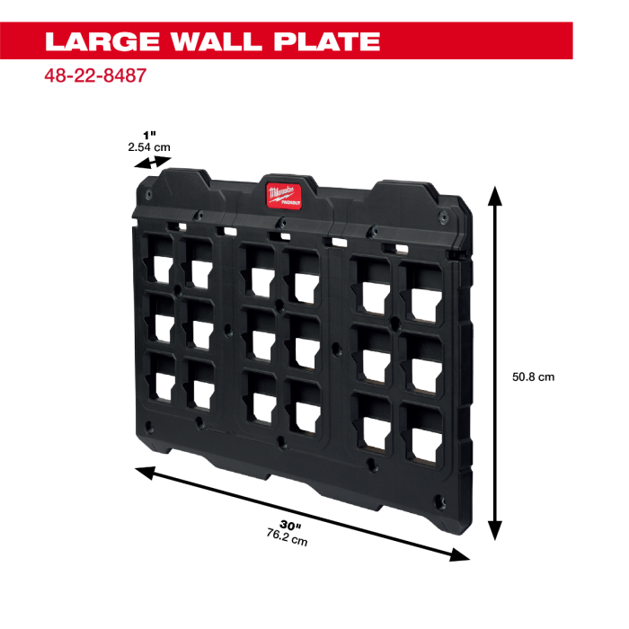 MILWAUKEE 48-22-8487 , PACKOUT™ Large Wall Plate